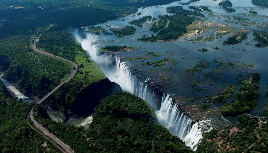 Zimbabwe waterfall view tour